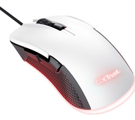 Mouse Trust Ybar Gaming Eco White Gxt922w Rgb 7200dpi