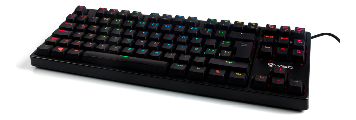 Teclado Vsg Qwerty Kailh Blue Español Latinoamérica Color Negro Con Luz Rgb - Image 5