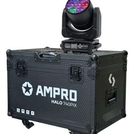 Kit X 4 Cabezal Movil Led 350w Zoom Rgbw Ampro Halo 740 Pix