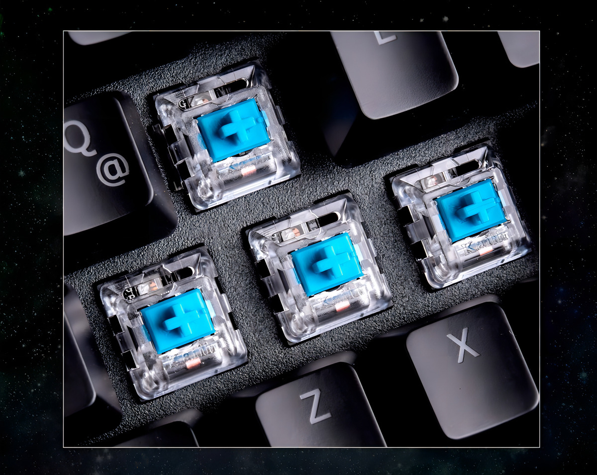 Teclado Vsg Qwerty Kailh Blue Español Latinoamérica Color Negro Con Luz Rgb - Image 8