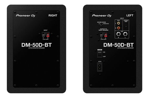 Monitores De Estudio Pioneer Dm-50d-bt 5 Pulgadas 50w Rms - Image 3