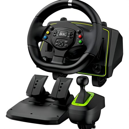 Genius Volante Genius Speedmaster X2 Palanca Pedalera Pc Ps4 Xbox Color Negro