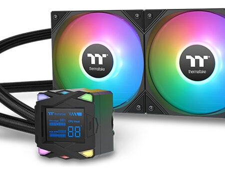 Water Cooler Cpu Thermaltake La240-s Argb Sync Aio Pantalla Lcd Tdp 350w Color Negro Comp. Amd Am5 Am4 Intel 1851 1700