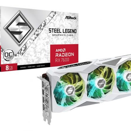 Tarjeta Gráfica Asrock Rx7600 Steel Legend 8gb Gddr6 Pci-express 4.0