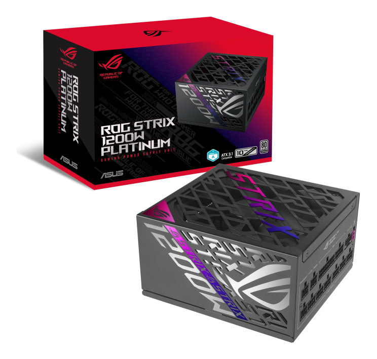 Fuente Alimentación Asus 1200w Rog Strix 80 Plus Platinum Modular Pcie 5 Negro