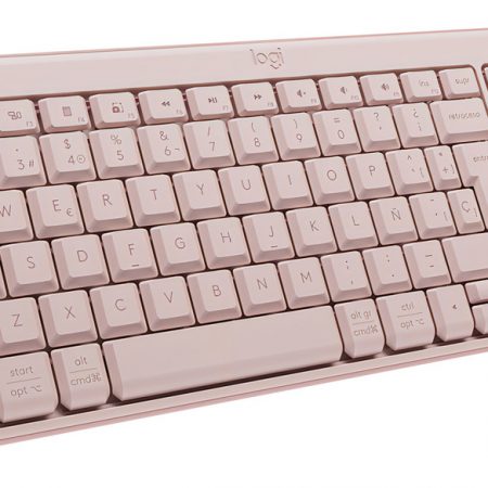 Teclado Inalámbrico Bluetooth Logitech K250 Rosado Rosa Español España