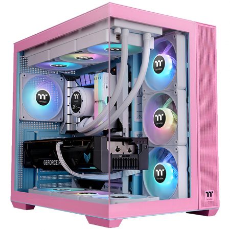 Gabinete Thermaltake View 380 Tg Argb Bubble Pink Fan X4 Color Rosa