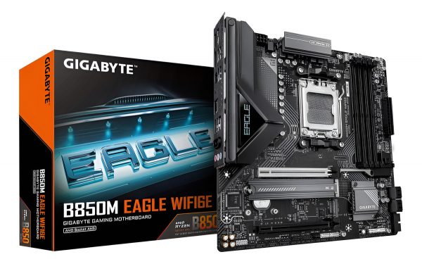Placa Base Gigabyte B850m Eagle Wifi6e Am5 Matx Ddr5 Negra Negro