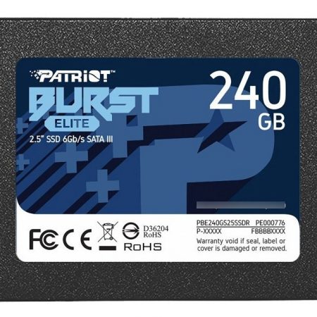 Disco Solido Ssd Patriot Burst Elite Gaming 240gb Sata 3 2,5 Color Gris