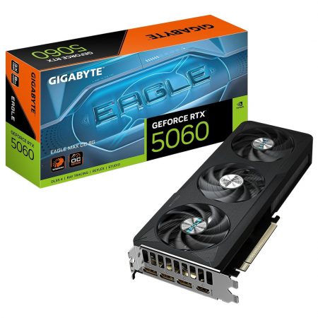 Tarjeta De Video Gigabyte Geforce Rtx 5060 Eagle Max Oc 8gb Gddr7 128 Bits Pcie 5.0 Nvidia Ray Tracing Dlss 3 Soporte 4k Hdmi Displayport Modelo Gv-n5060eaglemax-oc-8gd Gaming Pci Express 5.0 Ultra
