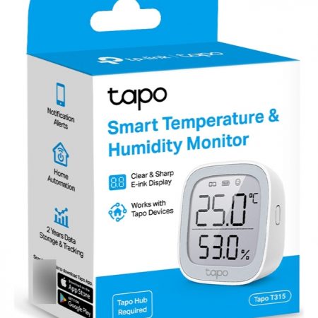Tp-link Tapo T315 Monitor Sensor De Temperatura Y Humedad Con Pantalla Blanco