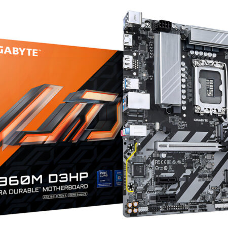 Tarjeta Madre Gigabyte B860m D3hp Lga 1851 4x Ddr5 2x M.2 Pcie 4.0 Usb-c Micro Atx Negro