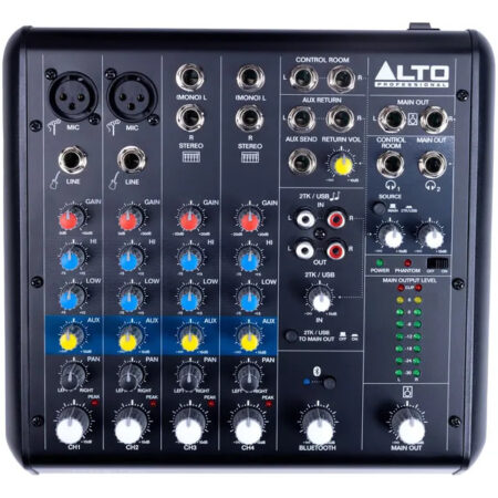Consola Mixer 6 Canales Usb Bt Alto Truemix 600