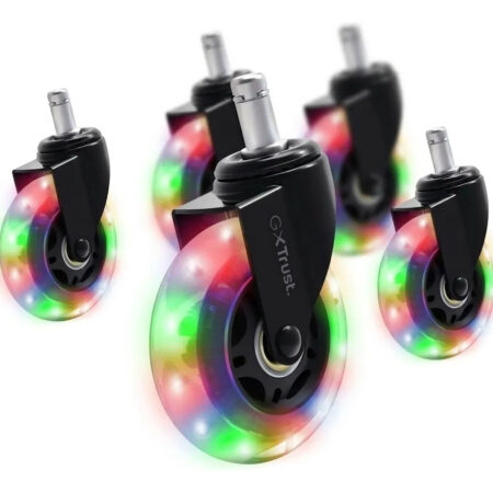 Pack X 5 Ruedas Para Silla Gamer Gel C/led Trust Gxt701 2580