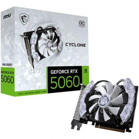 Placa De Video Geforce Rtx 5060 8gb Msi Cyclone Oc