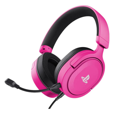 Auriculares Headset Trust Gaming Forta Gxt-498p Rosa Para Pc Y Consolas Con Licencia Para Ps5