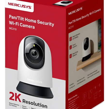 Cámara Seguridad Wifi Smart Hogar Voz Mercusys Mc210 Blanco