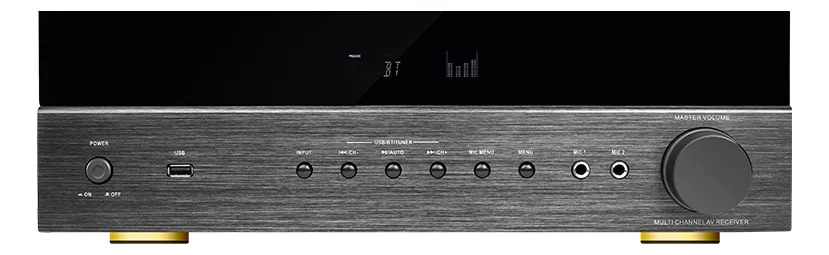 Amplificador 5.2 6 Canales 360w Rms Hypersound Av-6188