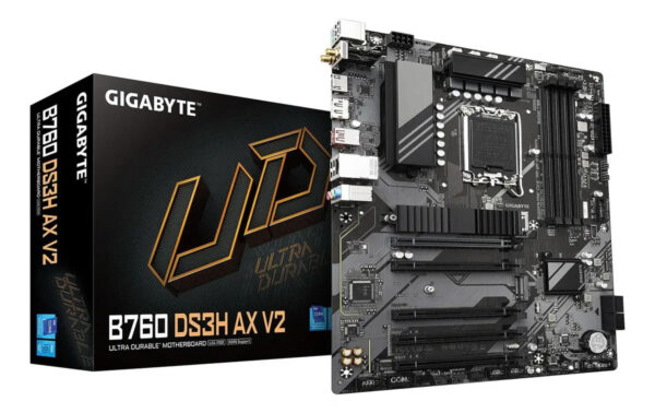 Placa Madre Gigabyte B760 Ds3h Ax V2 Para Intel Lga 1700 Ddr5 Negro
