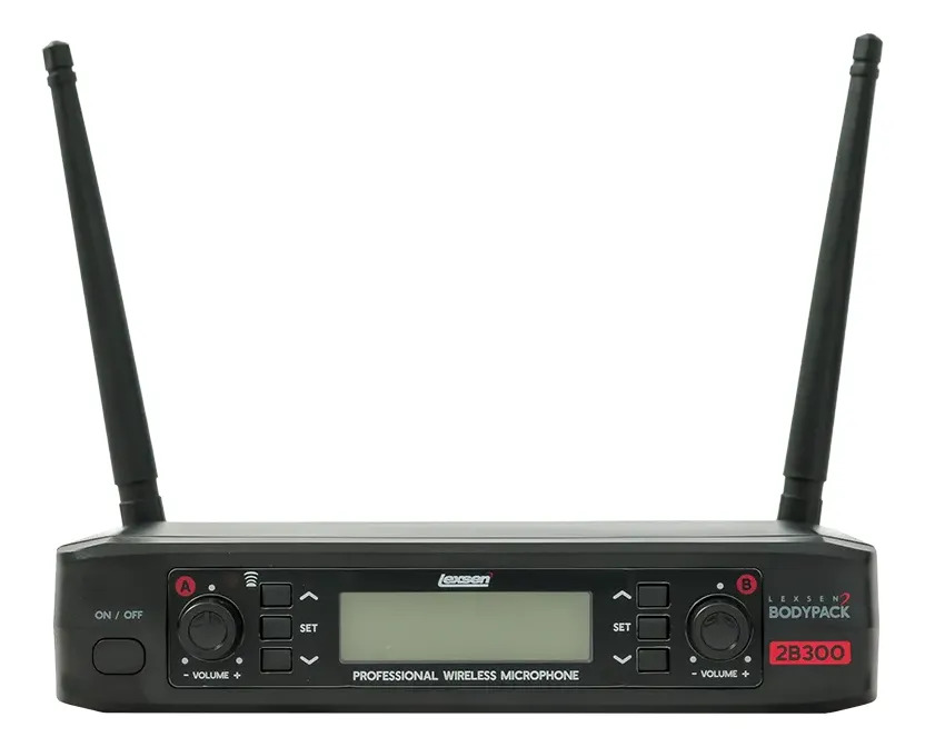 Sistema De Microfono Doble Vincha Uhf Lexen 2b2 - Image 3