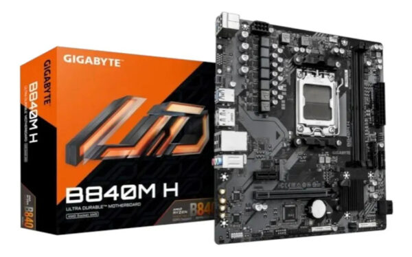 Motherboard Amd Am5 Ddr5 Gigabyte B840m H Negro