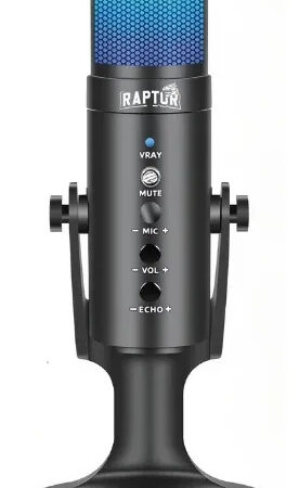 Microfono Usb Streaming 1.8m Raptor Vox Pro Rgb