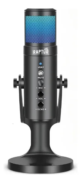 Microfono Usb Streaming 1.8m Raptor Vox Pro Rgb