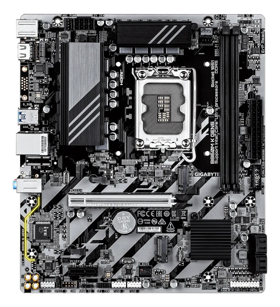 Mother Gigabyte B860m K Gen5 Lga1851 Ddr5 - Image 2