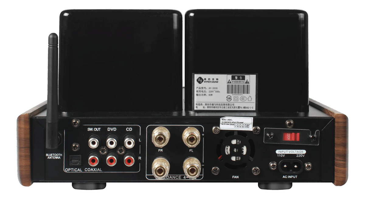 Amplificador Valvular Hi-fi 60w Rms Bt Hypersound Av-2030r - Image 2