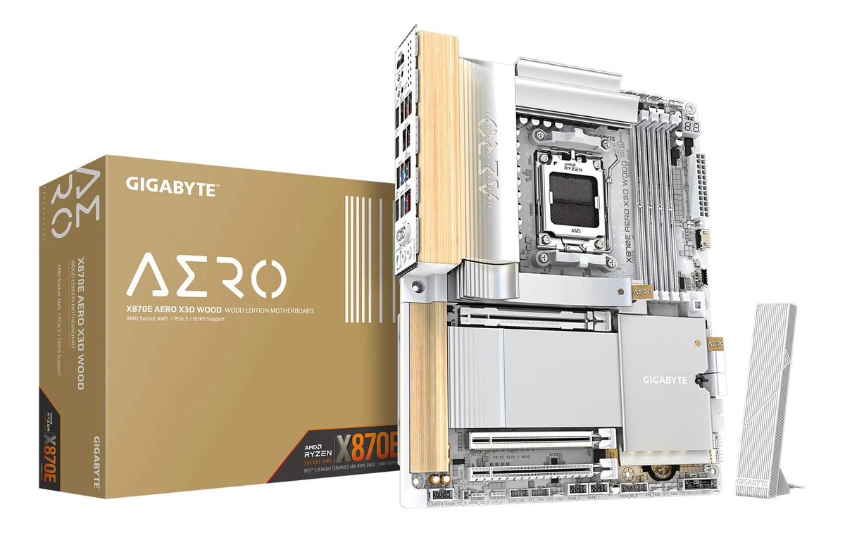 Mother Gigabyte X870e Aero X Wood Am5 Ddr5 Pcie 5.0