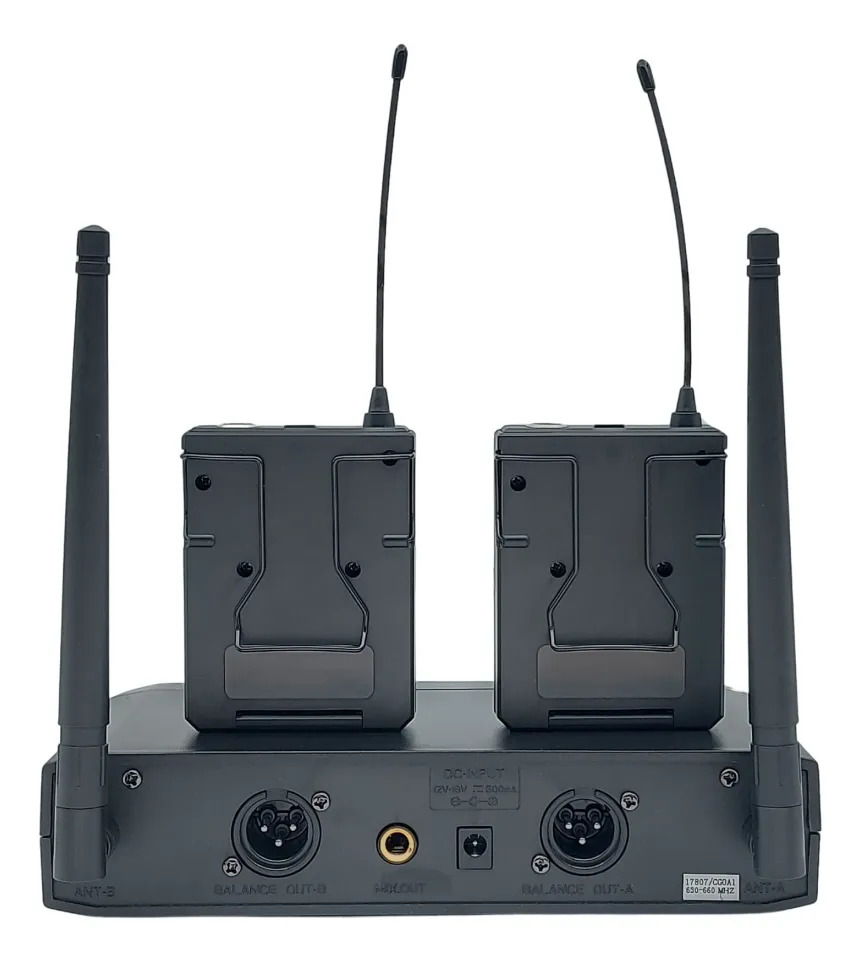 Sistema De Microfono Doble Vincha Uhf Lexen 2b300 - Image 2