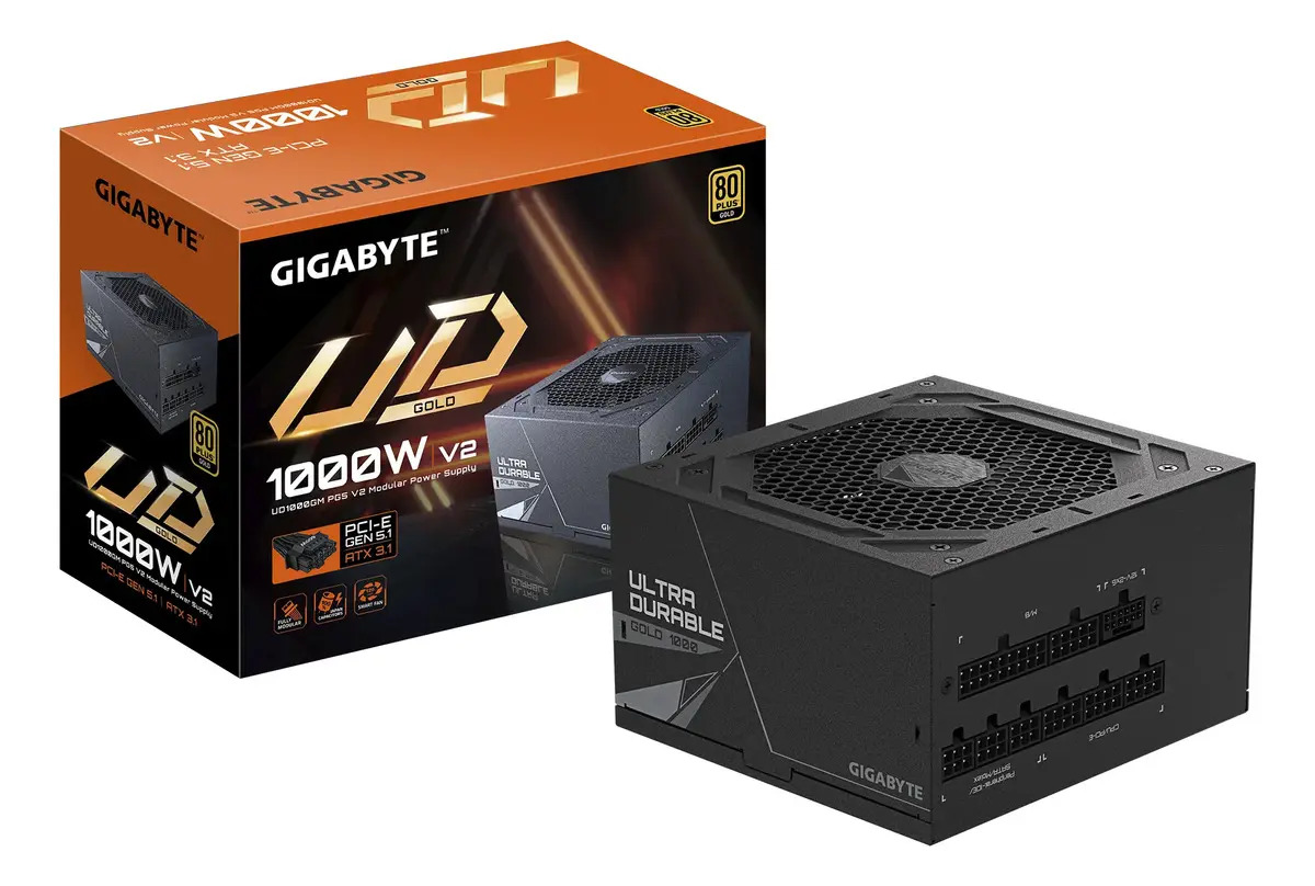 Fuente Gamer Gigabyte 1000w Pg5 V2 80 Plus Gold Full Modular