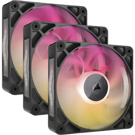 Kit Cooler Corsair Icue Link Rx120 Max Rgb 120mm X 3 Negro