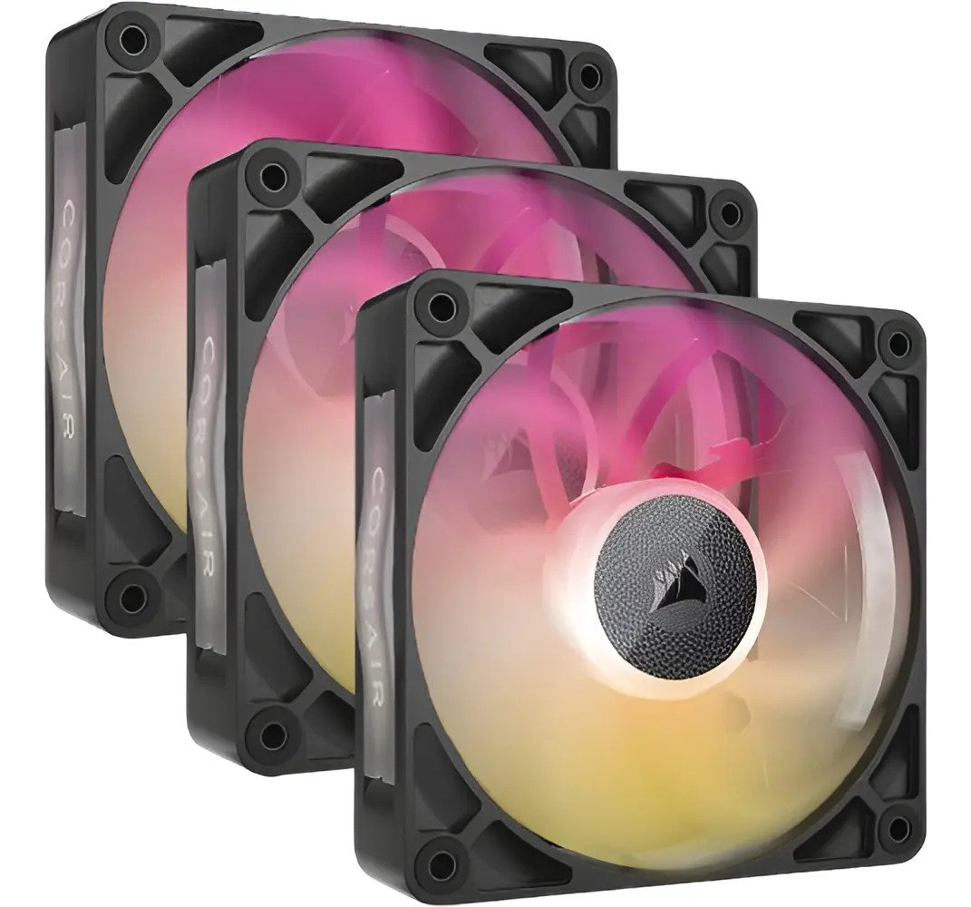 Kit Cooler Corsair Icue Link Rx120 Max Rgb 120mm X 3 Negro