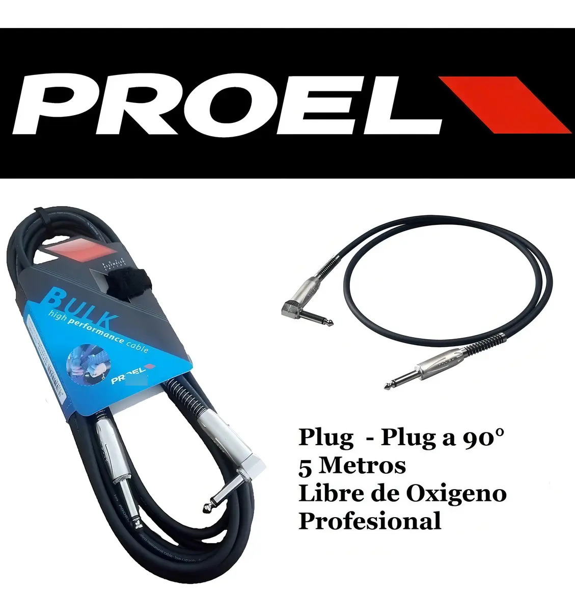 Cable Plug A Plug Mono 5m 6.3mm Proel Bulk100lu5 - Image 3