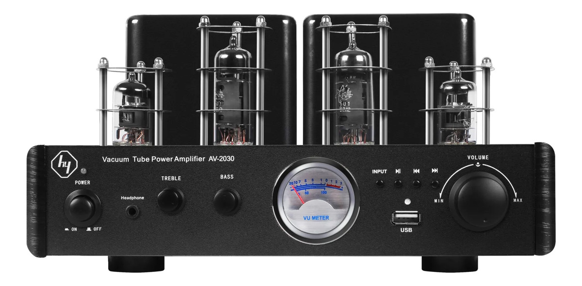 Amplificador Valvular Hi-fi 60w Rms Bt Hypersound Av-2030r