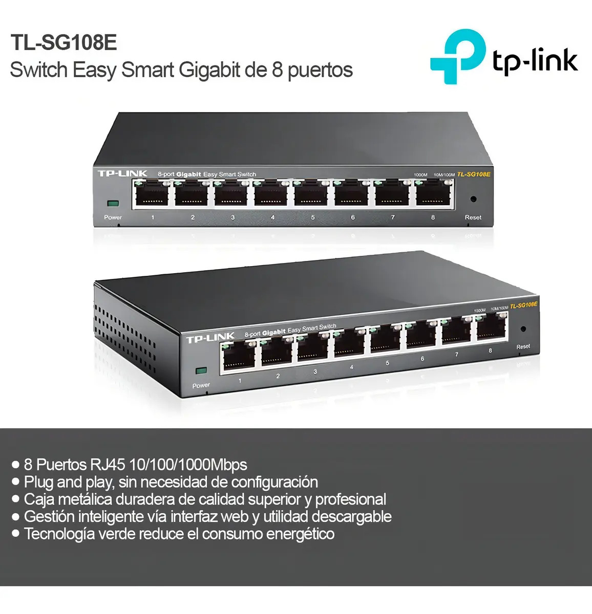 Switch 8 Puertos Gigabit 1000mbps Tp-link Tl-sg108 - Image 6