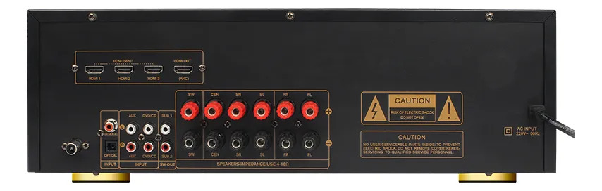 Amplificador 5.2 6 Canales 360w Rms Hypersound Av-6188 - Image 2