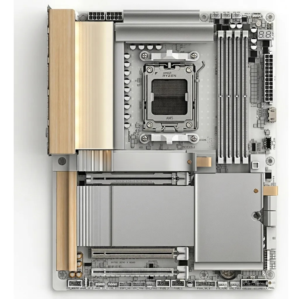 Mother Gigabyte X870e Aero X Wood Am5 Ddr5 Pcie 5.0 - Image 5