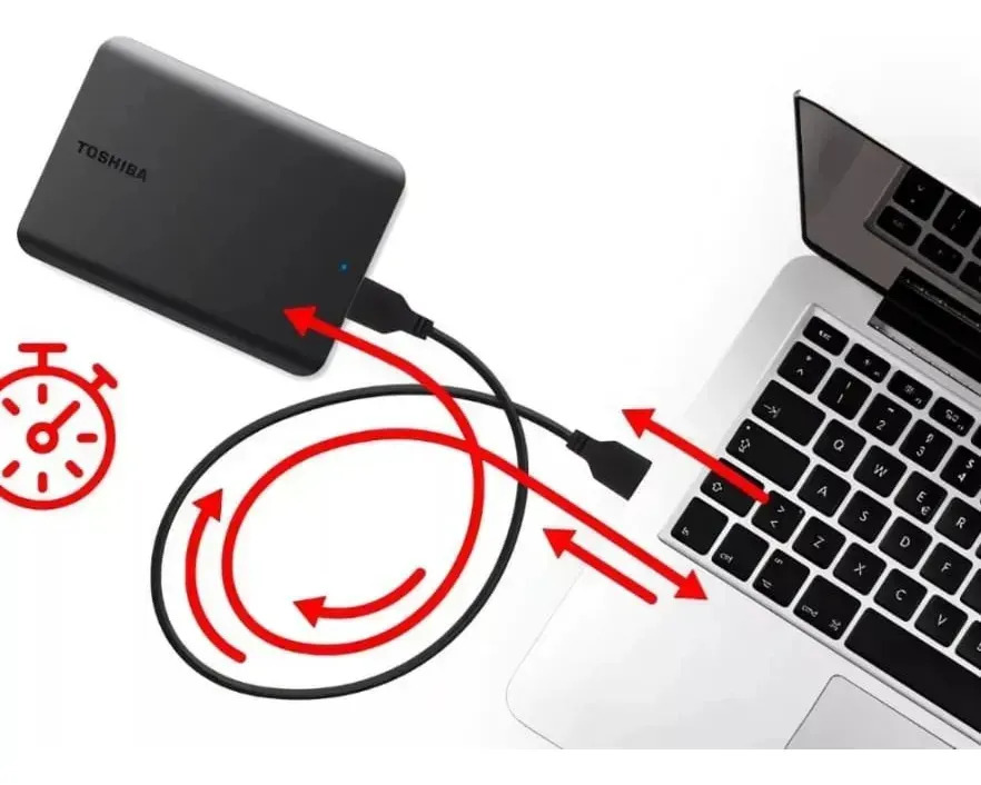 Disco Duro Externo Toshiba Canvio Basics 1 Tb, Portátil Usb 3.0 Negro - Image 9