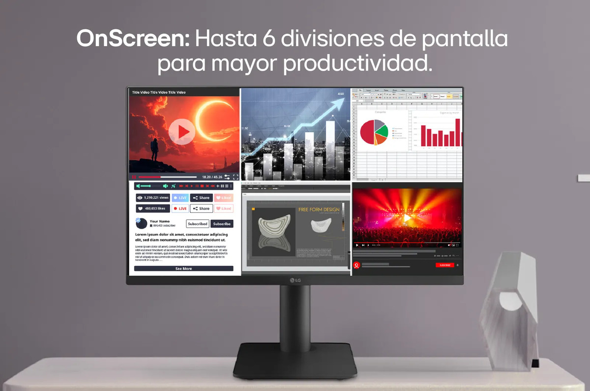 Monitor 24 Pulgadas LG 24ms550 100hz Regulacion Altura - Image 8