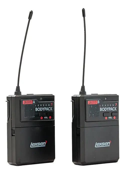 Sistema De Microfono Doble Vincha Uhf Lexen 2b300 - Image 6
