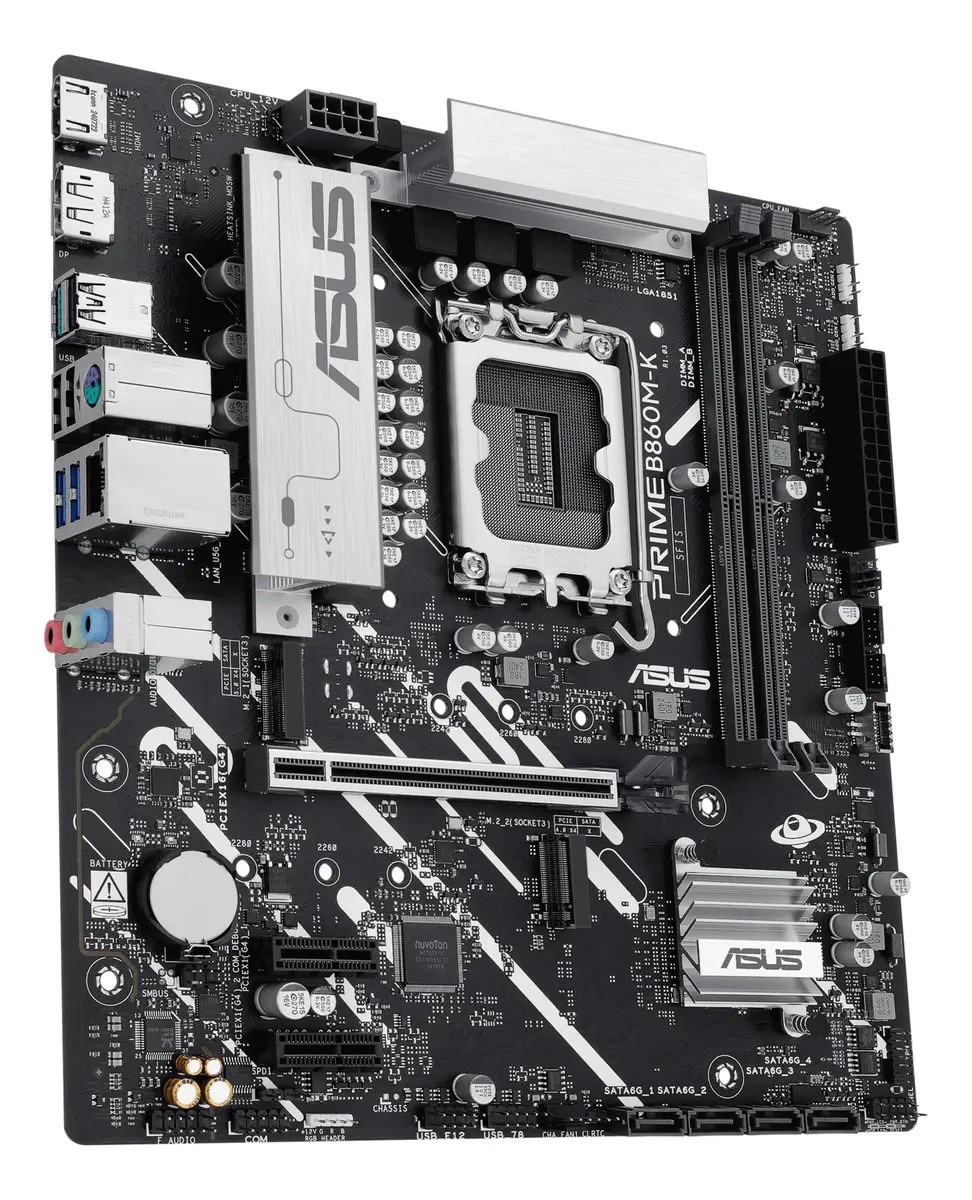 Tarjeta Madre Asus Prime B860m-k Lga1851 Ddr5 Micro Atx Color Negro - Image 2