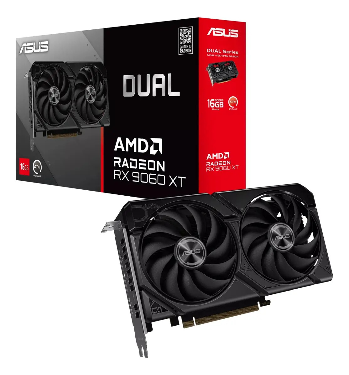 Tarjeta De Video Asus Dual Radeon Rx 9060 Xt 16gb Gddr6 Pci5