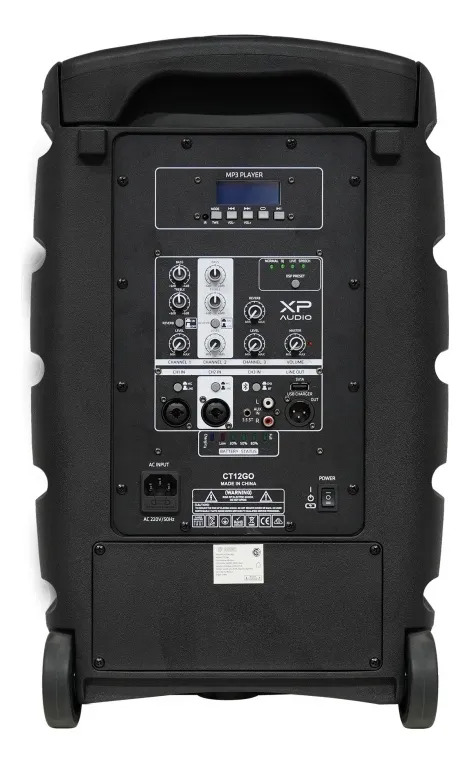 Bafle Portátil Xp Audio Ct12go Con Batería Y Dsp Integrado Negro - Image 5