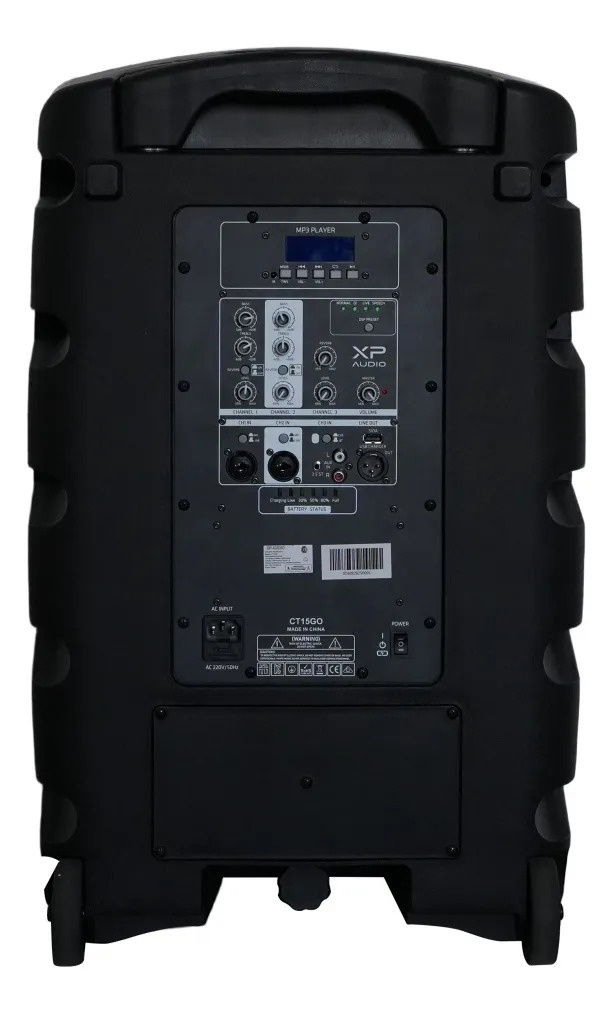 Bafle Portátil Xp Audio Ct15go Con Batería Y Dsp Integrado Negro - Image 2