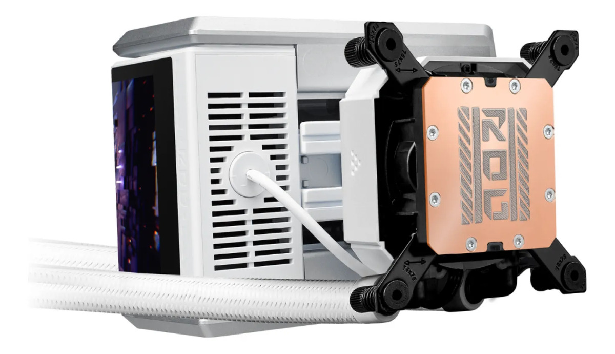 Water Cooler Asus Amoled Rog Ryuo Iv 360 Argb White - Image 4