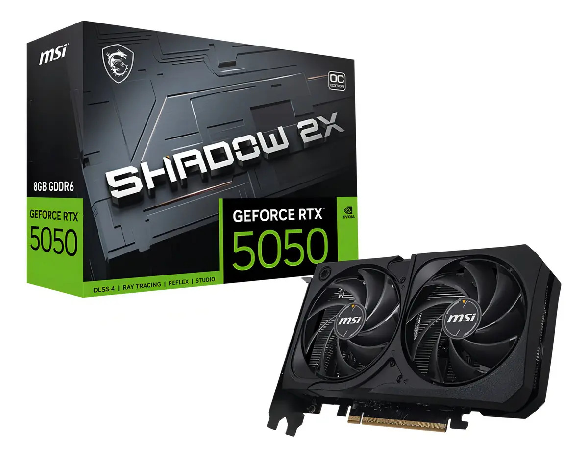 Placa De Video Msi Rtx 5050 8gb Shadow 2x Oc