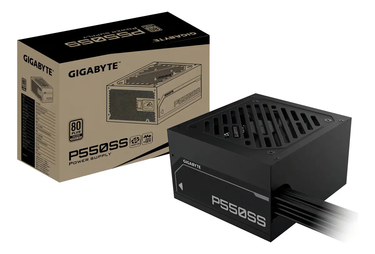 Fuente Gigabyte Gp-p550ss Black 550w 80 Plus Silver Color Negro