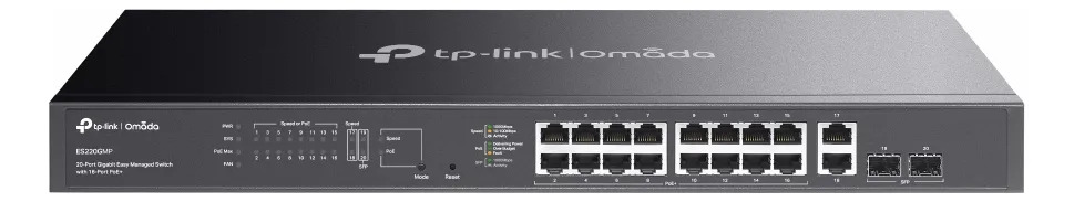 Switch 20 Puertos 16 Poe+ 2sfp Tp-link Es220gmp